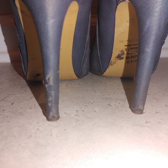 Blue Grey ankle booties - Picture 5 of 6